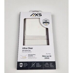 AXS Ultra Clear Case for Moto Razr 50 (2024) Shockproof Slim Hybrid